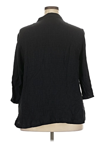 Soft Surroundings 3/4 Sleeve Button-Down Shirt (view 2)