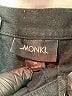 Monki 100% Cotton Solid Black Denim Skirt Size EU 38 / US 8 - photo 4
