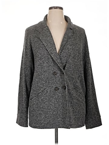 Madewell Brushed Knit Redford Blazer in Houndstooth Check (view 1)