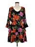 Express 100% Polyester Floral Black Casual Dress Size M - photo 1