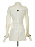 Zara 100% Viscose Ivory Trenchcoat Size S - photo 2