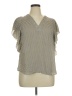 a.n.a. A New Approach 100% Polyester Gray Short Sleeve Blouse Size XL - photo 1
