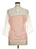 LC Lauren Conrad 100% Polyester Orange 3/4 Sleeve Top Size XL - photo 2