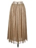 Alice + Olivia 100% Polyester Metallic Gold Formal Skirt Size 0 - photo 2