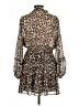 Zara Animal Print Tan Cocktail Dress Size L - photo 2