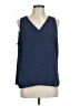 Nine West 100% Polyester Blue Sleeveless Blouse Size L - photo 1