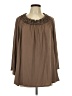 Mittoshop Brown Long Sleeve Blouse Size L - photo 1