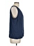 Nine West 100% Polyester Blue Sleeveless Blouse Size L - photo 4