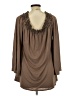 Mittoshop Brown Long Sleeve Blouse Size L - photo 2