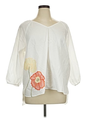St. John's Bay 3/4 Sleeve Blouse (view 1)