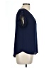 Mine 100% Polyester Blue Short Sleeve Blouse Size L - photo 4