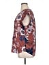 Daniel Rainn 100% Polyester Floral Brown Short Sleeve Blouse Size XL - photo 5