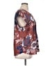 Daniel Rainn 100% Polyester Floral Brown Short Sleeve Blouse Size XL - photo 4