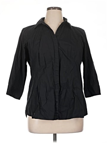 Riders by Lee 3/4 Sleeve Button-Down Shirt (view 1)
