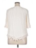 NY Collection 100% Rayon Ivory 3/4 Sleeve Blouse Size 1X - photo 2