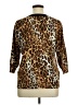 Joseph A. Animal Print Brown Cardigan Size XL - photo 2