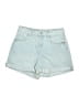 H&M 100% Cotton Blue Denim Shorts Size 6 - photo 1