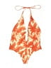 Mikoh Print Orange Swimsuit Top Size Lg (3) - photo 1
