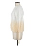 Autumn Cashmere 100% Cotton Tie-dye Ivory Pullover Sweater Size M - photo 5