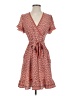Max Studio Print Orange Casual Dress Size S - photo 1