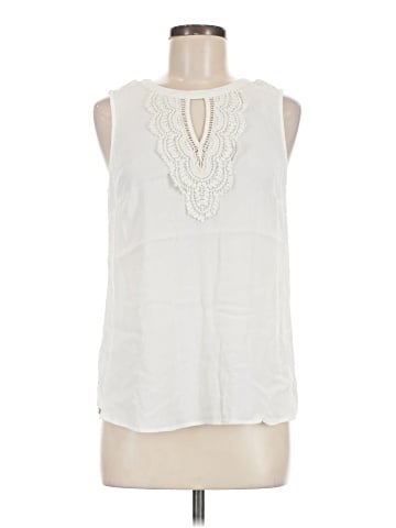 Pale Sky Sleeveless Blouse (view 1)