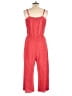 Love, Fire 100% Polyester Stripes Red Jumpsuit Size L - photo 2