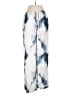 H&M 100% Polyester Tie-dye Blue Casual Pants Size M - photo 1