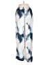 H&M 100% Polyester Tie-dye Blue Casual Pants Size M - photo 2