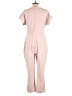 Express Solid Pink Jumpsuit Size L - photo 2