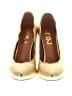 FSJ Metallic Gold Heels Size 6 - photo 2