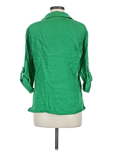 Zara 3/4 Sleeve Button-Down Shirt (view 2)