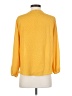 West Kei 100% Polyester Yellow 3/4 Sleeve Blouse Size S - photo 2
