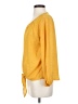 West Kei 100% Polyester Yellow 3/4 Sleeve Blouse Size S - photo 5