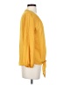 West Kei 100% Polyester Yellow 3/4 Sleeve Blouse Size S - photo 4