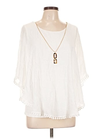 JM Collection 3/4 Sleeve Blouse (view 1)
