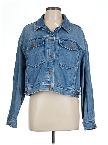 Madewell Button-Front Denim Jacket in Grenhart Wash (view 1)