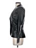 Zara Basic 100% Leather Black Blazer Size S - photo 5