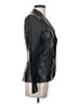 Zara Basic 100% Leather Black Blazer Size S - photo 4