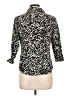 Westbound 100% Cotton Animal Print Black 3/4 Sleeve Blouse Size 12 Petite - photo 2