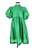 Pieces 100% Polyester Green Casual Dress Size S - photo 1