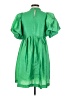 Pieces 100% Polyester Green Casual Dress Size S - photo 2