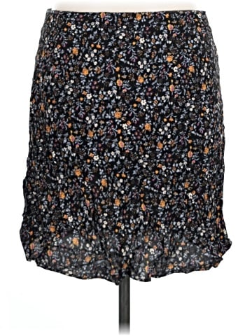 Madewell Mini Slip Skirt in Folkmagic Floral (view 2)
