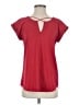 Express Outlet Red Short Sleeve Blouse Size S - photo 1