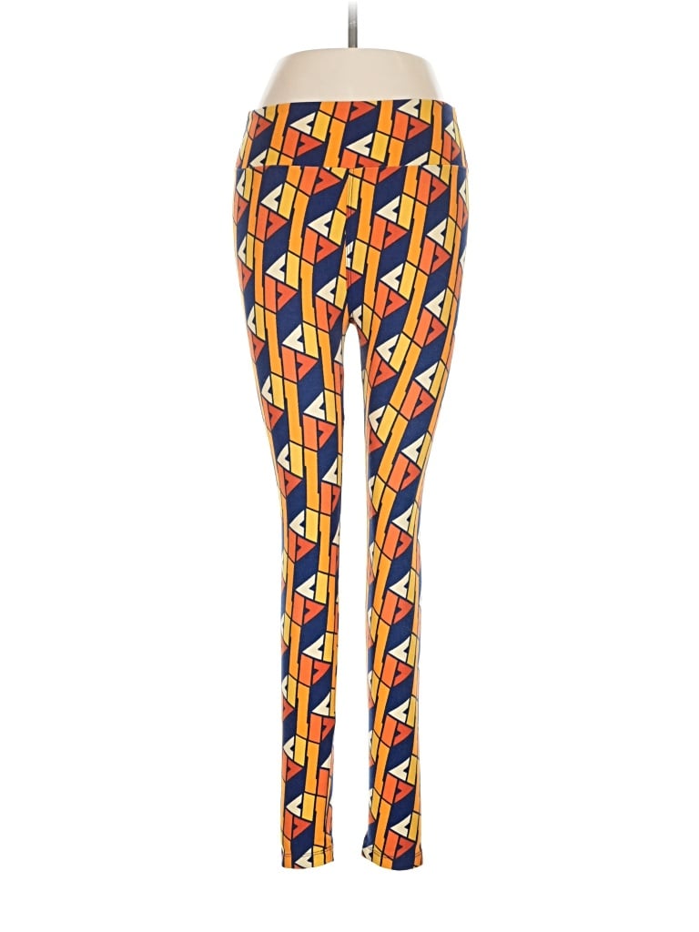 Pre-owned Lularoe Leggings In Orange