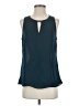 Laundry by Shelli Segal 100% Polyester Teal Sleeveless Blouse Size S - photo 1