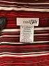 East5th Stripes Burgundy Long Sleeve Blouse Size XL - photo 7