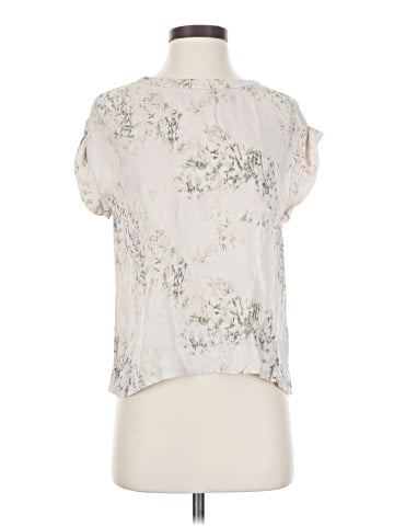 Theory Short Sleeve Silk Top (view 1)