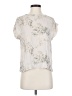 Theory 100% Silk Ivory Short Sleeve Silk Top Size P (petite) - photo 1