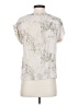 Theory 100% Silk Ivory Short Sleeve Silk Top Size P (petite) - photo 2
