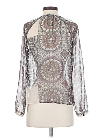 Charlie Jade Long Sleeve Silk Top (view 2)